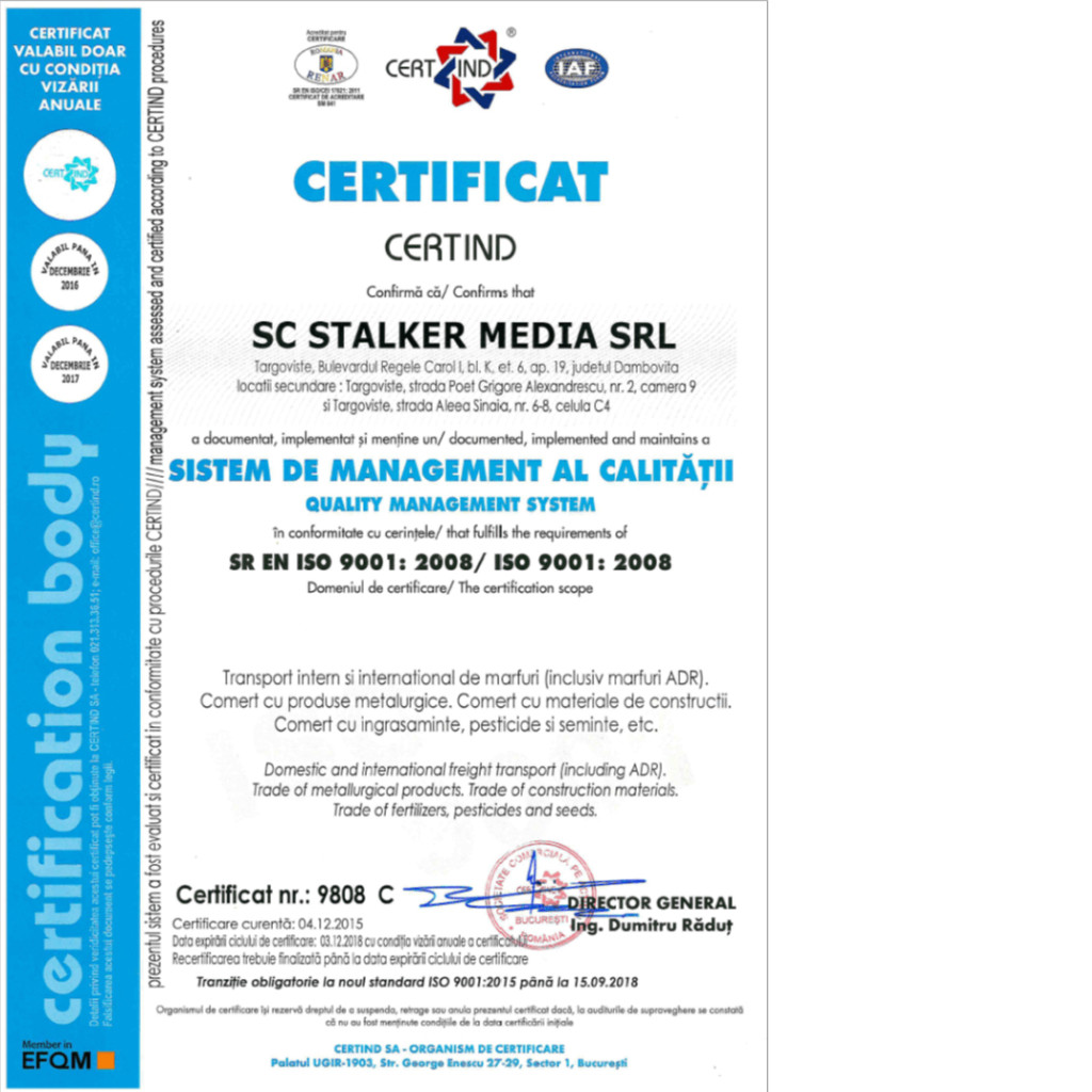 certificare calitate